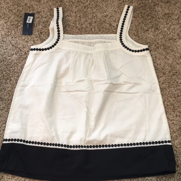 NWT Tommy Hilfiger Black And Cream Tank - Picture 2 of 5
